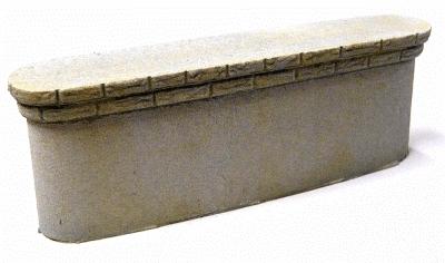 Chooch Enterprises 9832 N Scale Double Concrete Bridge Pier -- 3-7/8 x 3/4 x 1-5/16" 9.8 x 1.9 x 3.3cm pkg(2)