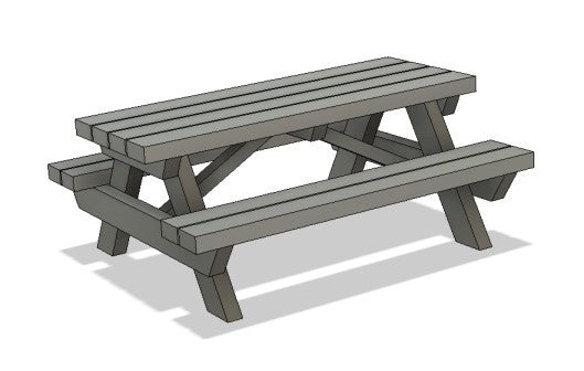 CMR Products 4765000 N Puttman: Picnic Table (Resin) (2)