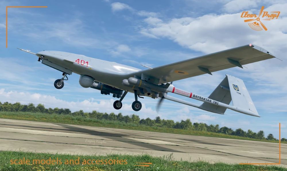 Clear Prop Models 4809 1/48 Bayraktar TB2 Unmanned Aerial Vehicle (Starter)