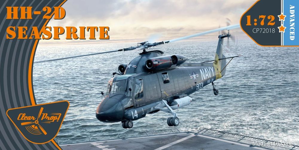Clear Prop Models 72018 1/72 HH2D Seasprite USN Helicopter (Advanced)