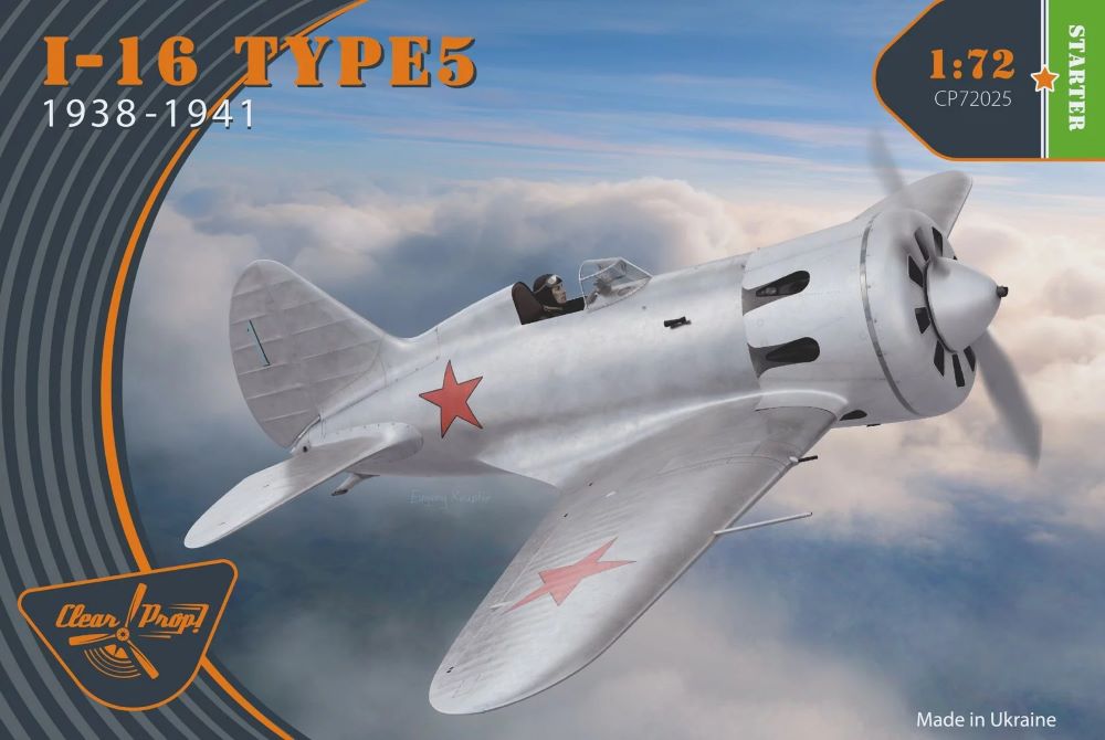 Clear Prop Models 72025 1/72 I16 Type 6 1938-1941 Fighter (Starter)