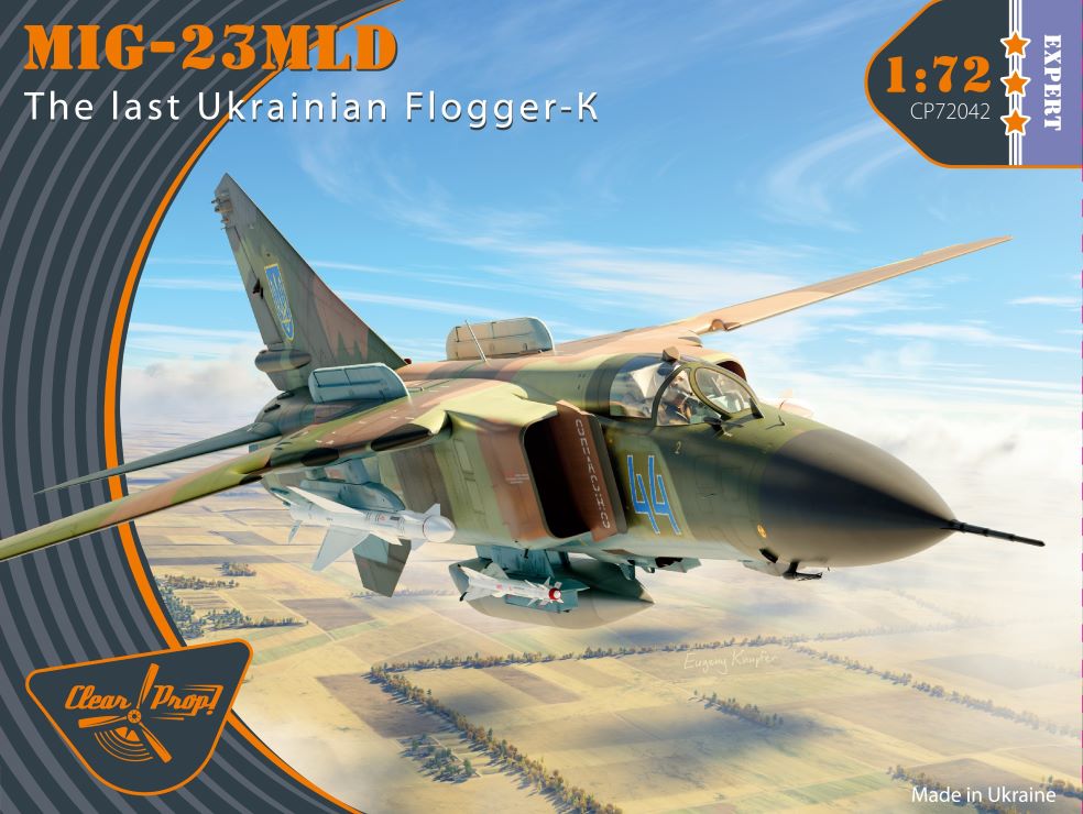Clear Prop Models 72042 1/72 MiG23MLD Ukrainian Flogger K Fighter (Expert)