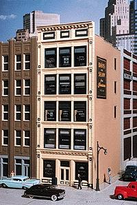 City Classics 102 HO Scale Penn Avenue Tile - Front Building -- Kit - 3-1/2 x 5-1/4 x 9" 8.8 x 13.4 x 22.9cm