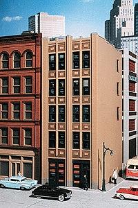 City Classics 105 HO Scale Baum Boulevard Art Deco Building -- Kit - 5-1/4 x 3-1/2 x 9" 13.4 x 8.9 x 22.9cm