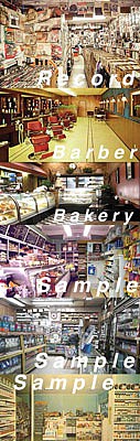 City Classics 1251 N Scale Picture Window Photo Interiors for Six Assorted Storefronts Set 2 -- For buildings 2 to 2-1/4" 5.1 to 5.7cm Wide