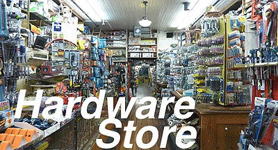City Classics 1404 HO Scale Hardware Store Picture Window Photo Interior -- Fits 4" 10.2cm Wide x 2-1/8" 5.4cm Building Storefront