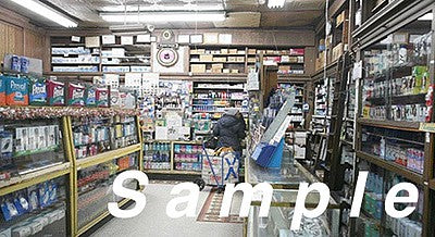 City Classics 1409 HO Scale Small Store #1 Picture Window Photo Interior -- Fits 4" 10.2cm Wide x 2-1/8" 5.4cm Building Storefront
