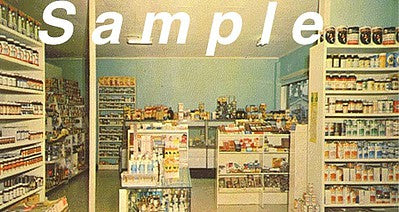 City Classics 1410 HO Scale Small Store #2 Picture Window Photo Interior -- Fits 4" 10.2cm Wide x 2-1/8" 5.4cm Building Storefront