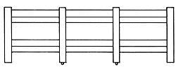 City Classics 203 HO Scale Long Upper Walls -- With Windows pkg(2)