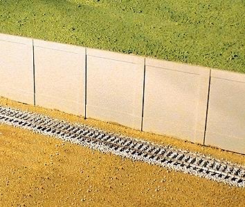 City Classics 601 All Scale Modular Concrete Retaining Walls -- Kit - 8-9/16 x 3-1/4" 21.7 x 8.3cm pkg(2)