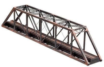 Central Valley Models 1810 N Scale Through-Truss - Single Track - Kit -- Lattice-Style Portals - 11-15/32" 29.1cm (Scale 153' 46.6m)