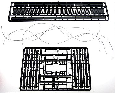 Central Valley Models 1811 N Scale 150' Bridge Details (Unpainted Plastic) -- Walkways