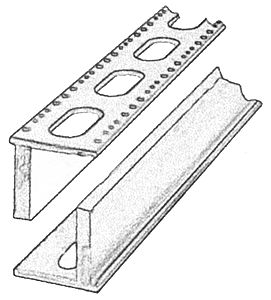 Central Valley Models 19055 HO Scale Punchplate Bridge Girders -- Kit - 5-7/8" 14.9cm Long pkg(10)