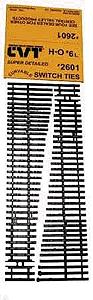 Central Valley Models 2601 HO Scale CVT Curvable Switch Tie Strip -- #6 Left