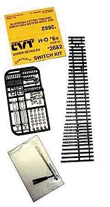 Central Valley Models 2682 HO Scale CVT Curvable Switch Kit -- Code 83 #6 Right