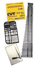 Central Valley Models 2872 HO Scale CVT Curvable Switch Kit -- Code 70 #8 Right