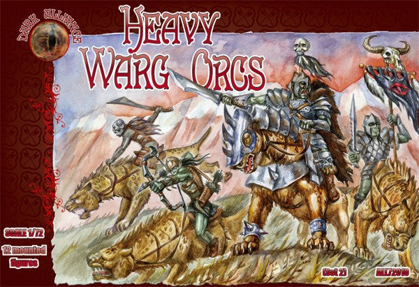 Alliance Figures 72010 1/72 Heavy Warg Orcs Figures (12 Mtd)