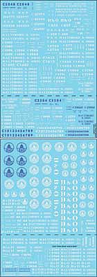 Tichy Trains 10450 HO Scale Railroad Decal Set -- Baltimore & Ohio Cabooses (Does 35 Cars)