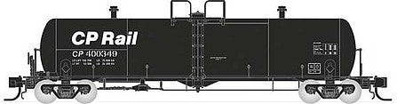 Rapido Trains 535011a N Scale Procor GP20 20,000-Gallon Tank Car - Ready to Run -- Canadian Pacific (Company Service; black, white; CP Rail Lettering)