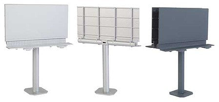 Walthers Scenemaster 4252 HO Scale Modern Single-Post Billboard -- Kit - 3-3/8 x 4-3/8 x 2-1/16" 8.6 x 11.1 x 5.2cm