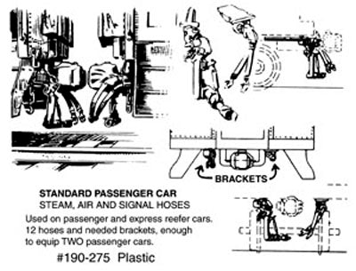 Cal Scale 275 Ho Steam,Air,Signal Hoses Pass