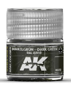 AK Interactive RC50 Real Colors: Dark Green RAL6009 Acrylic Lacquer Paint 10ml Bottle