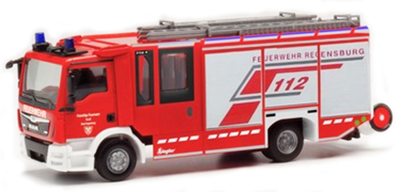 Herpa 96171 1/87 Scale Fire Service - Man Ziegler Regensburg Fire Department
