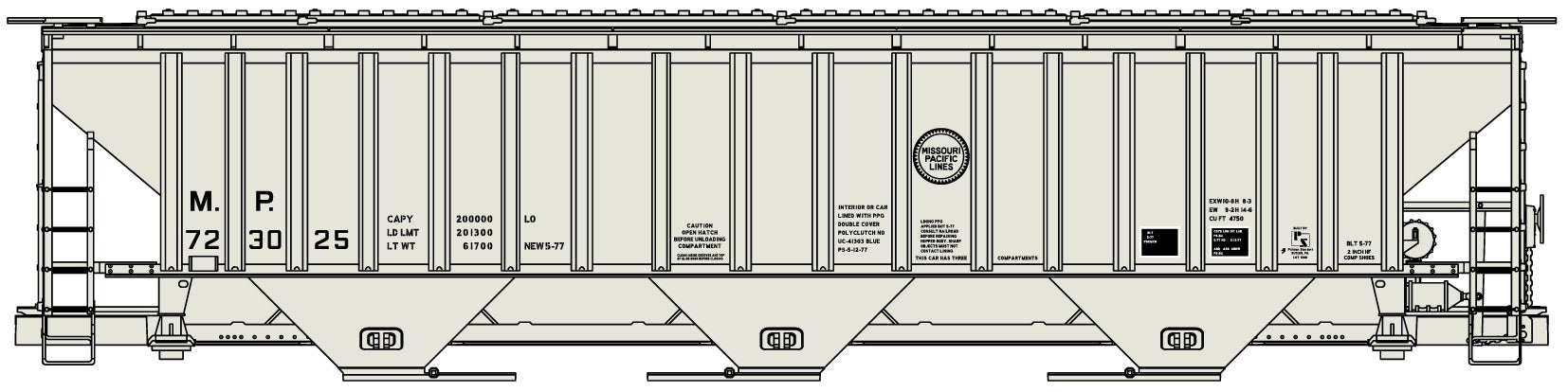 Accurail 80993 Ho Ps Cvd Hopper Mp