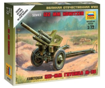 Zvezda 6122 1/72 Soviet 122mm M30 Howitzer (Snap)