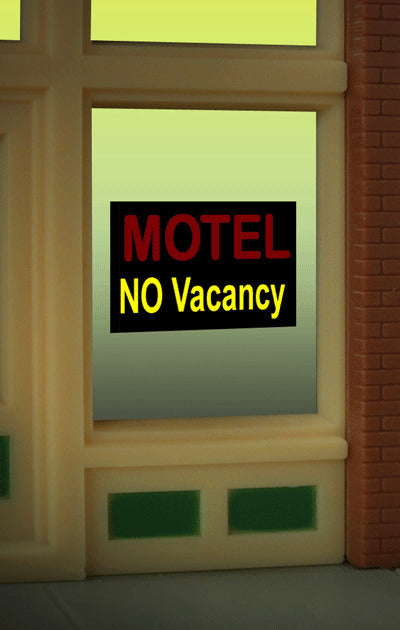 Miller Engineering 8975 Motel Window Sign