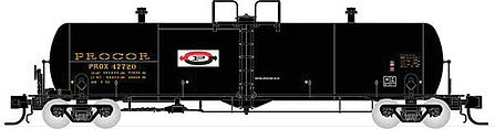 Rapido Trains 535004a N Scale Procor GP20 20,000-Gallon Tank Car - Ready to Run -- Procor Ltd. PROX 2 (As Delivered, black, yellow, Split P Logo)