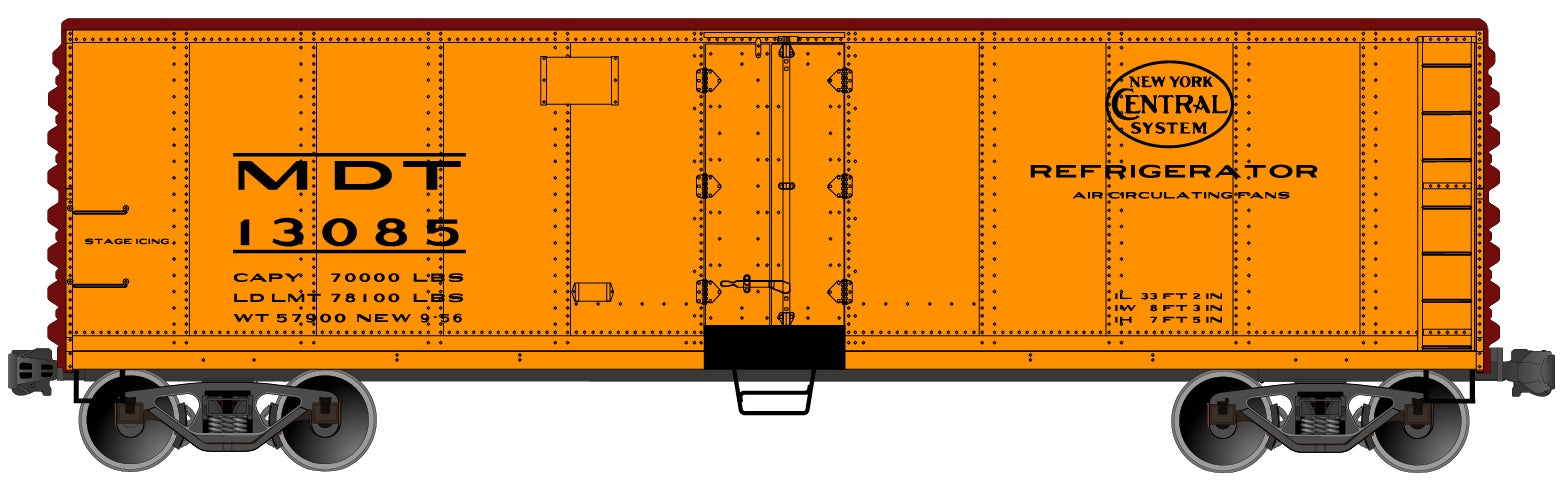 Accurail 83031 Ho 40'Steel Reefer Nyc