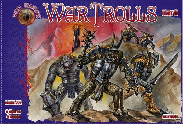 Alliance Figures 72030 1/72 War Trolls Set #1 Figures (8)