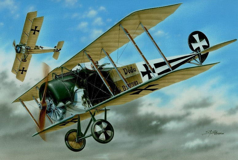 Special Hobby 32065 1/32 Fokker D II Black & White Tail BiPlane Fighter