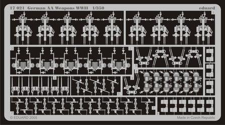 Eduard 17021 1/350 Ship- German AA Weapons WWII (D)