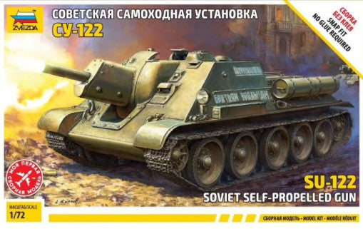 Zvezda 5043 1/72 Soviet Su122 Self-Propelled Tank Destroyer (Snap)