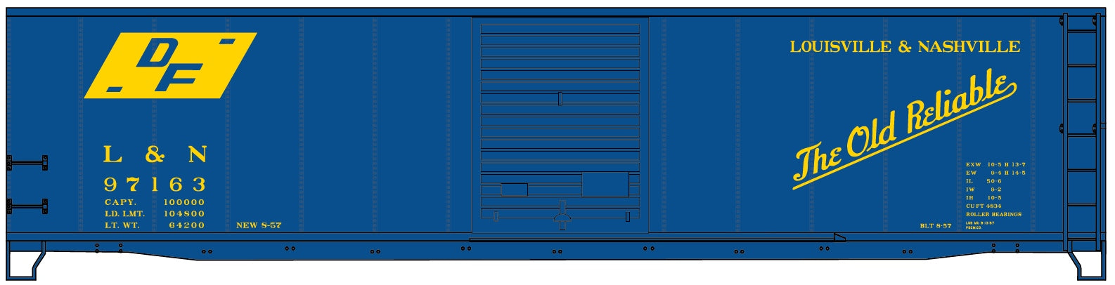 Accurail 5030 Ho 50'Sd Steel Boxcar L&N