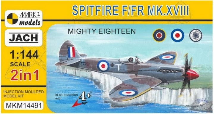 Mark I Models 14491 1/144 Spitfire F/FR Mk XIII Mighty Eighteen Fighter (2 in 1) (2 Kits)