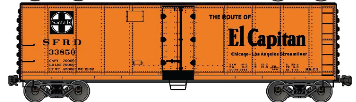 Accurail 80623 Ho Steel Reefer Atsf Elcapitan