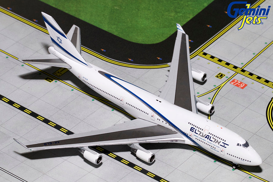 Gemini Jets 1/400 GJ1810 Gemini El Al 747-400 1/400 Goodbye Flight Reg#4X-Elb (**)
