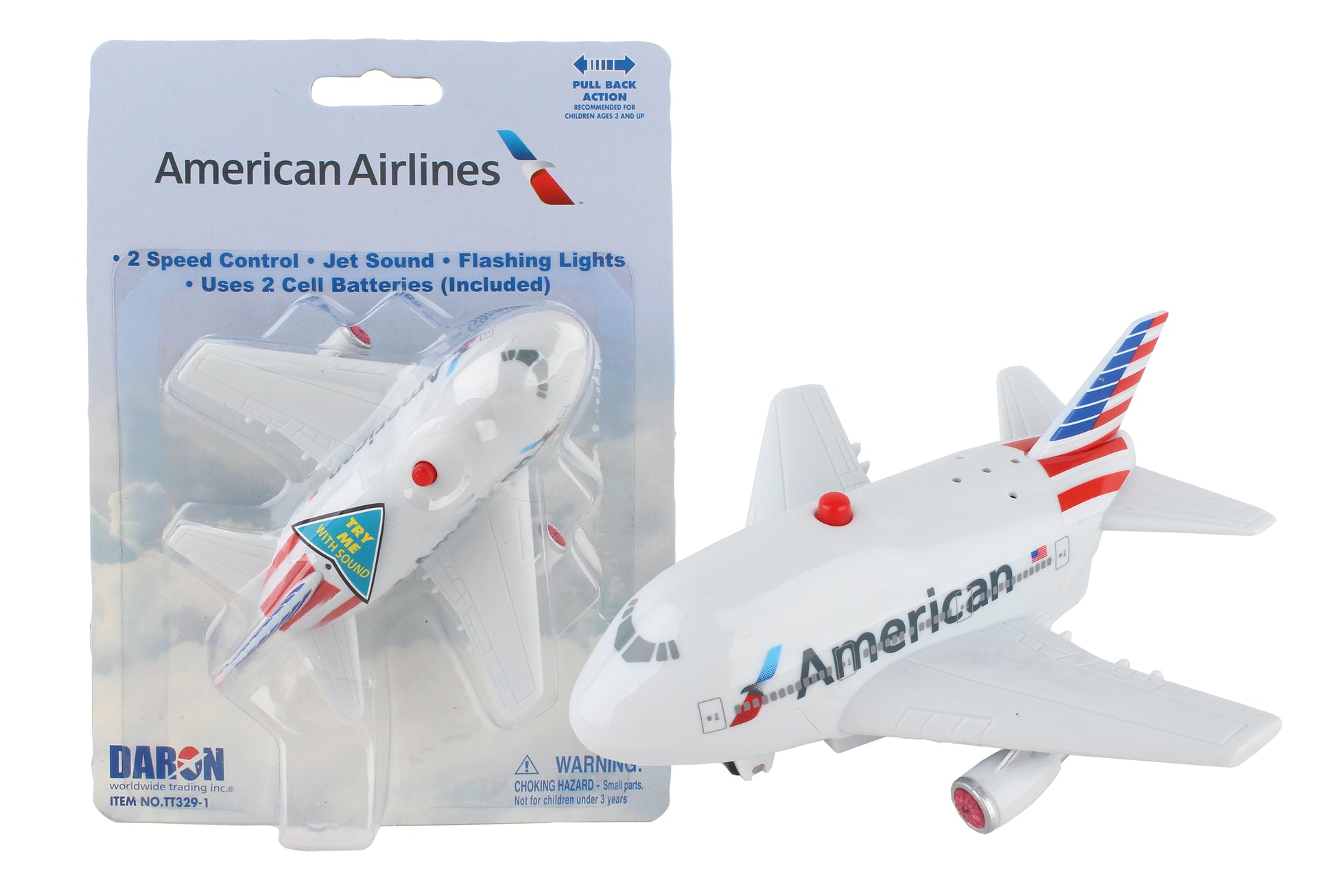Daron Toytech TT329-1 American Airlines Pullback W/Light & Sound New Livery