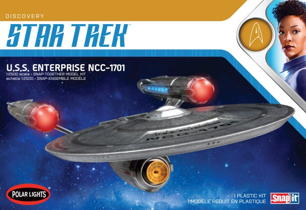 Polar Lights 971 1/2500 Star Trek Discovery Series USS Enterprise NCC1701 (Snap)