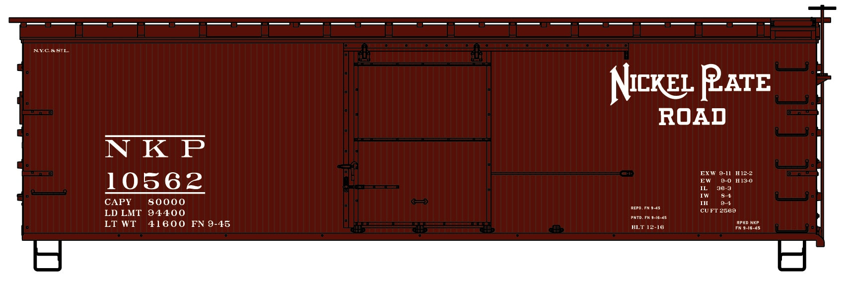 Accurail 1302 36' Double Sh Wood Box Npr