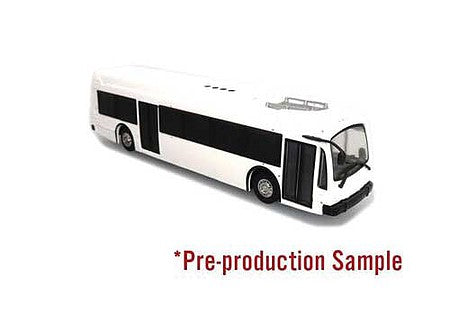 Iconic Replicas 870243 HO Scale 2020 Proterra Catalyst Electric Bus - Assembled -- Unlettered (white)