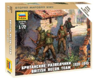 Zvezda 6226 1/72 WWII British Recon Team (4) (Snap)