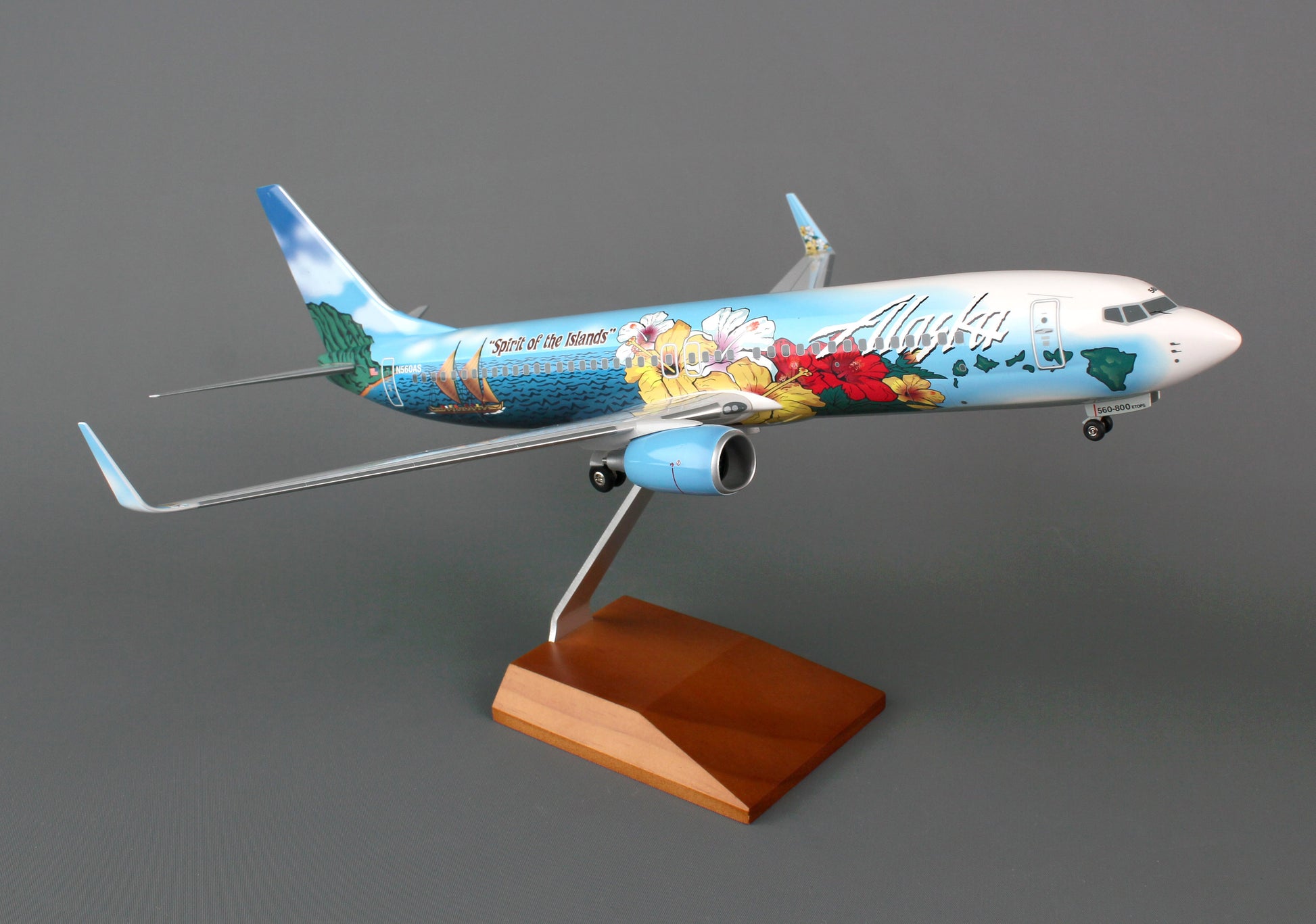 Skymarks Supreme SKR8243 Skymarks Alaska 737-800 1/100 Spirit Of The Islands Ws & Gea