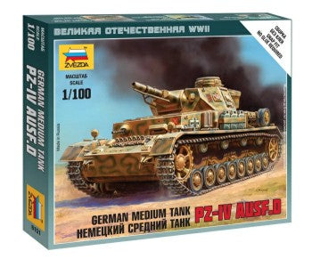 Zvezda 6151 1/100 Pz IV Ausf D Tank (Snap)