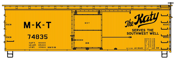 Accurail 1307 Ho 36' Dbl Sht Wood Boxcar Mkt