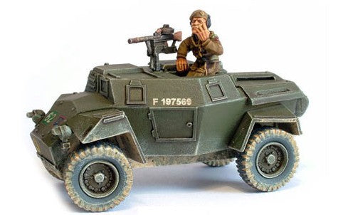 Warlord Games BI138 28mm Bolt Action: WWII Humber British Scout Car w/Brigadier Joe Vandeleur (Resin w/Metal Parts) (D)