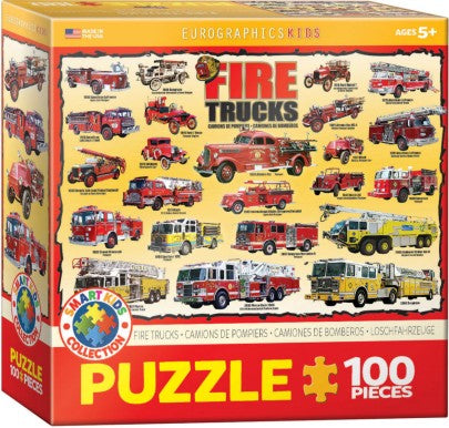 Eurographics 61239 Fire Trucks Collage Puzzle (100pc)